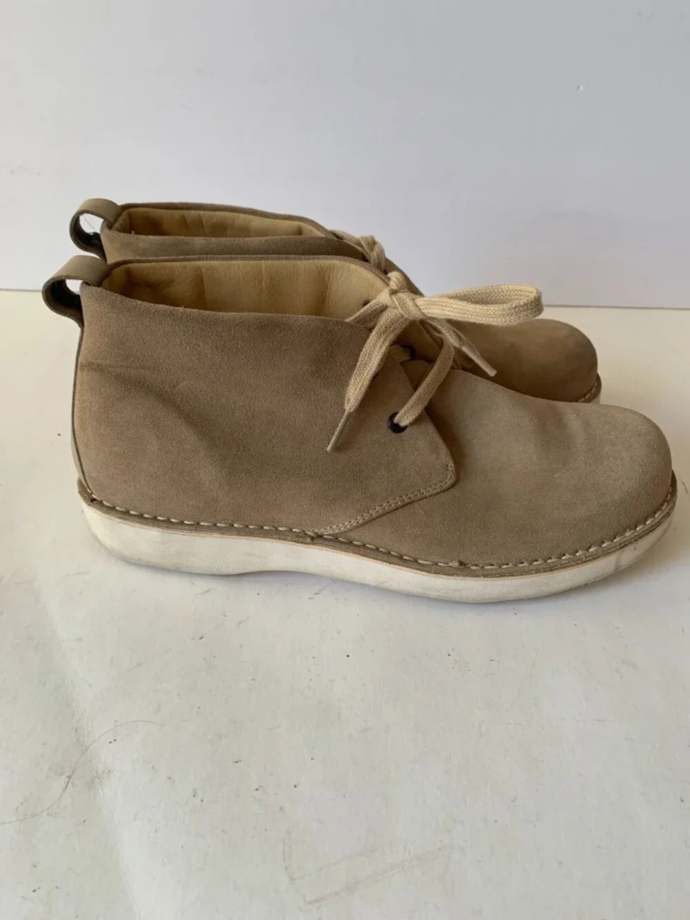 SAMUEL HUBBARD SUEDE MENS CHUKKA BOOTS SIZE 10M M1400-012 LEATHER UPPER LINING